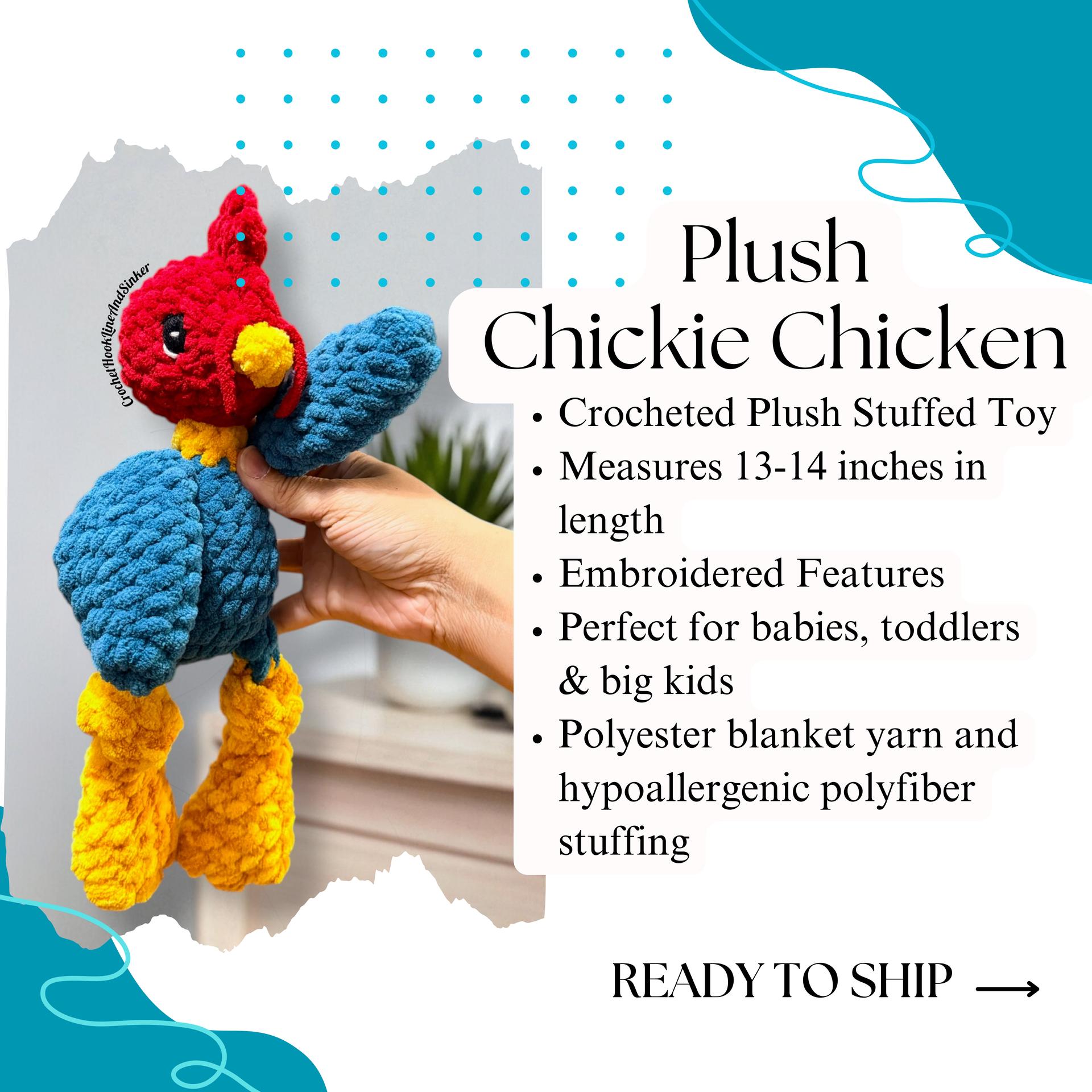 Chickie Chicken Plush Toy - READY TO SHIP