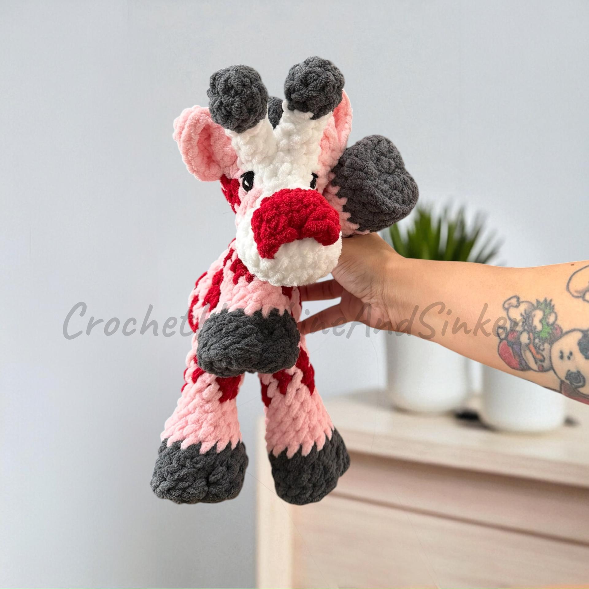 Stretch Giraffe Snuggler Plush Toy - READY TO SHIP thumbnail 6