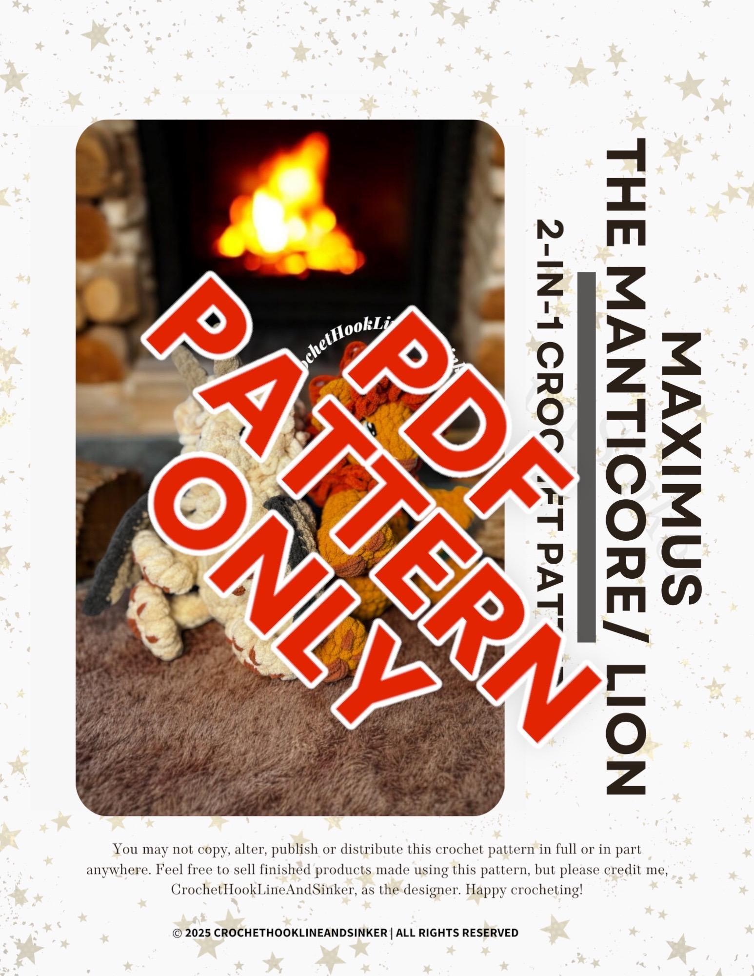 Maximus the Manticore/Lion 2-in-1 Crochet Pattern thumbnail 2