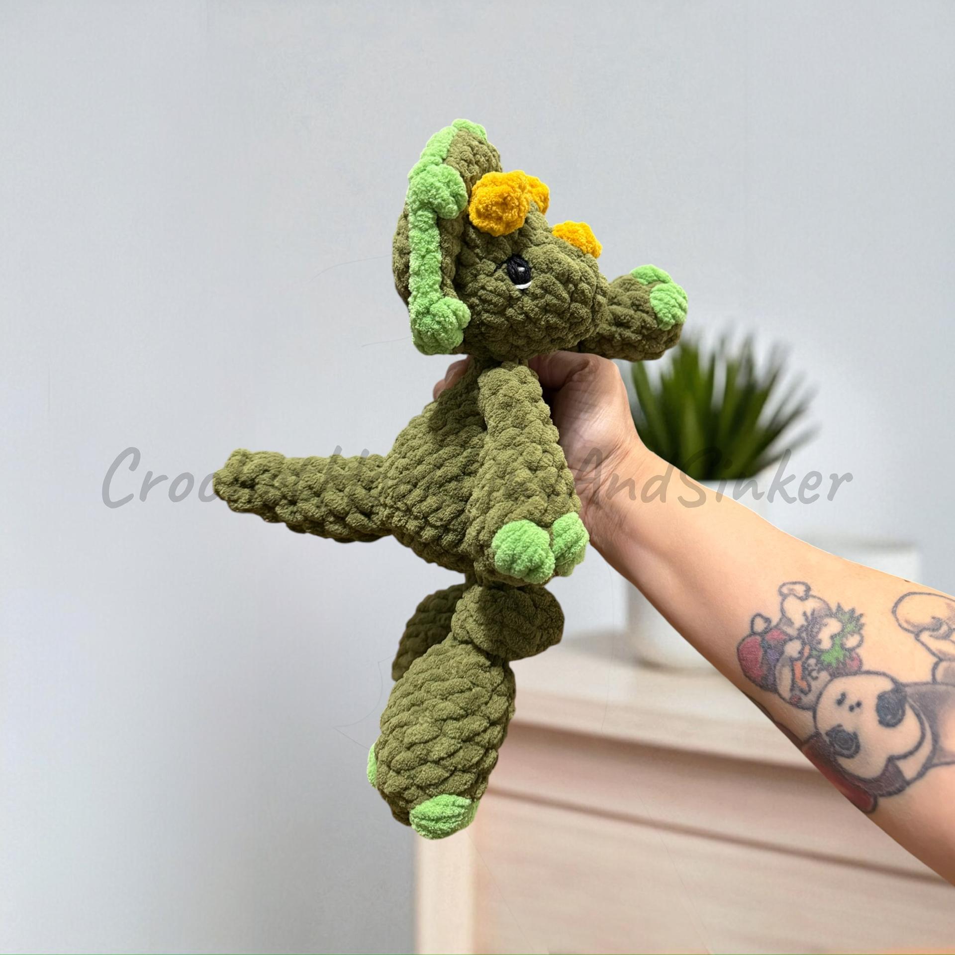 Tot Triceratops Plush Toy - READY TO SHIP thumbnail 3