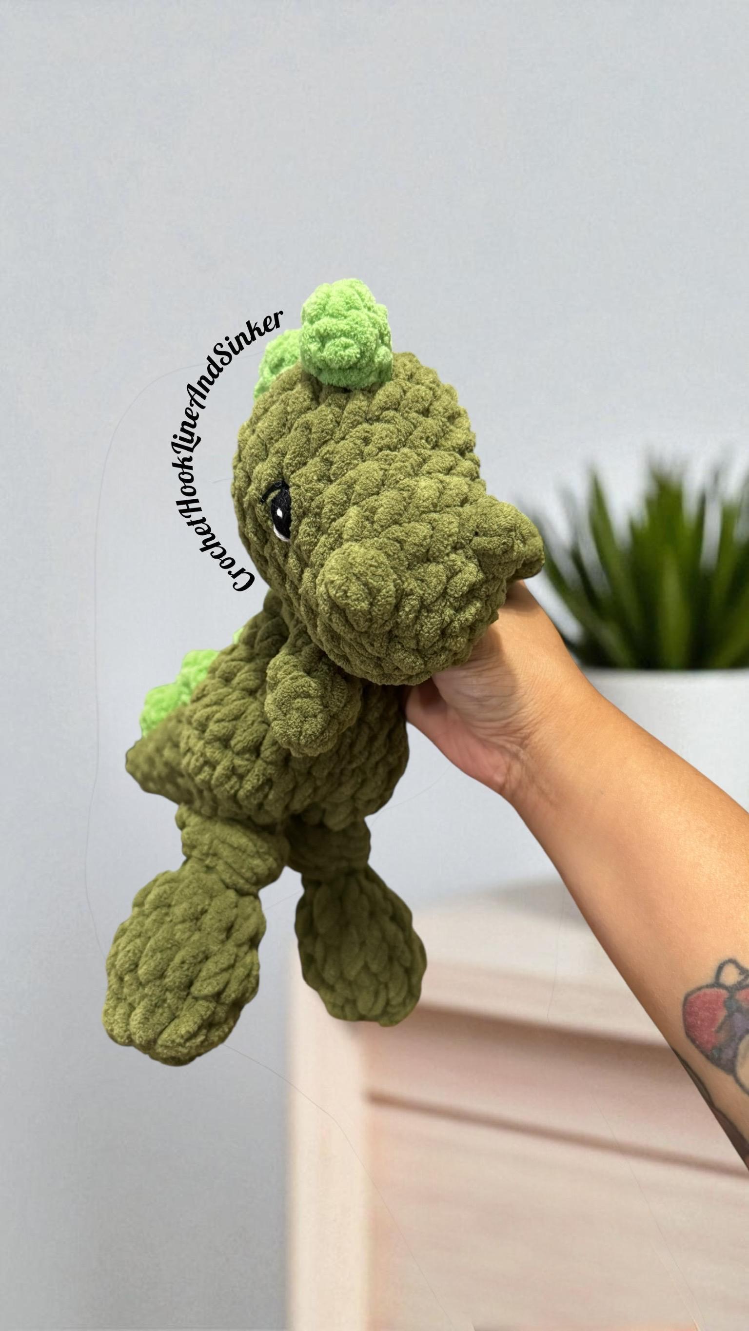 Dozer Dino Snuggler Plush Toy - READY TO SHIP thumbnail 3