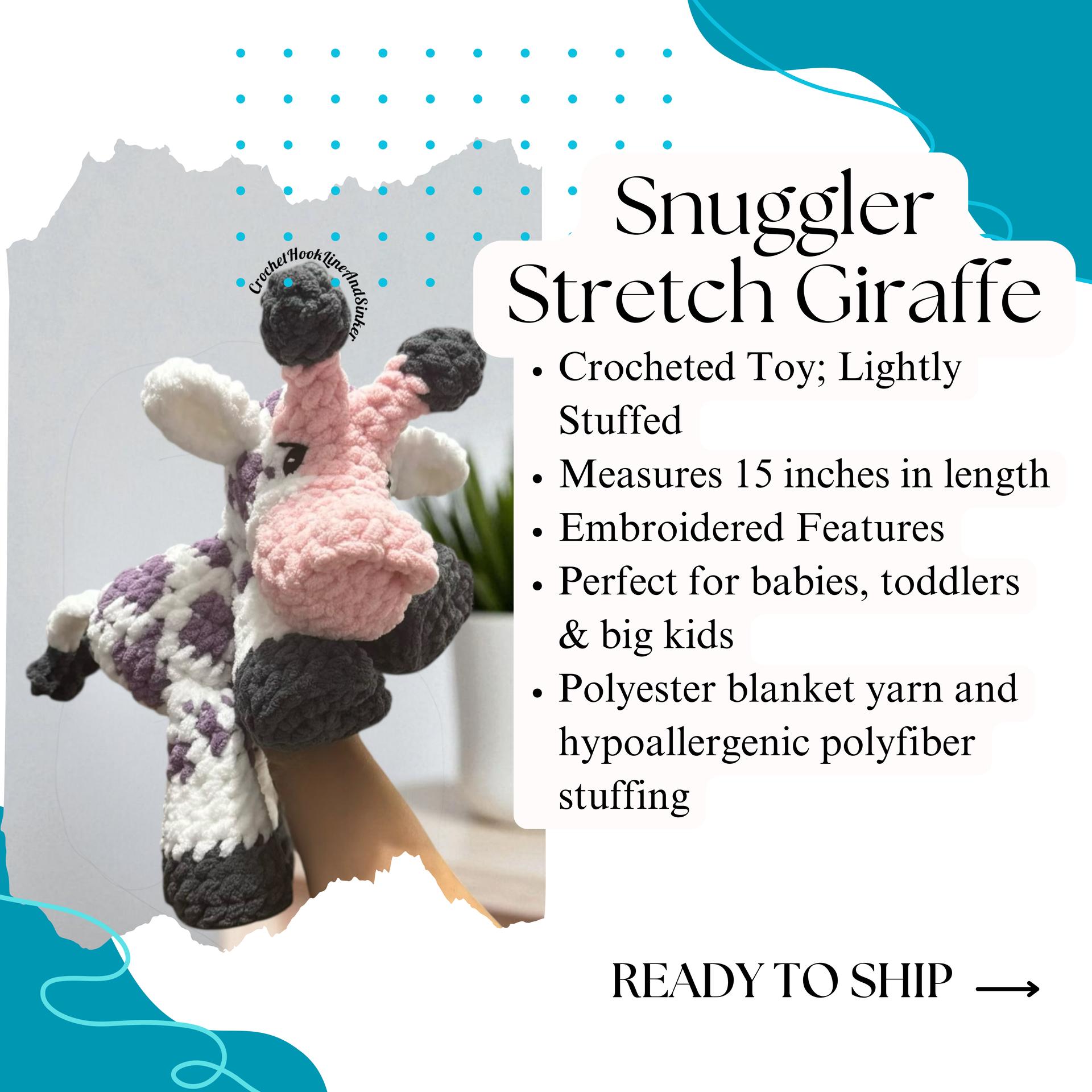 Stretch Giraffe Snuggler Plush Toy - READY TO SHIP