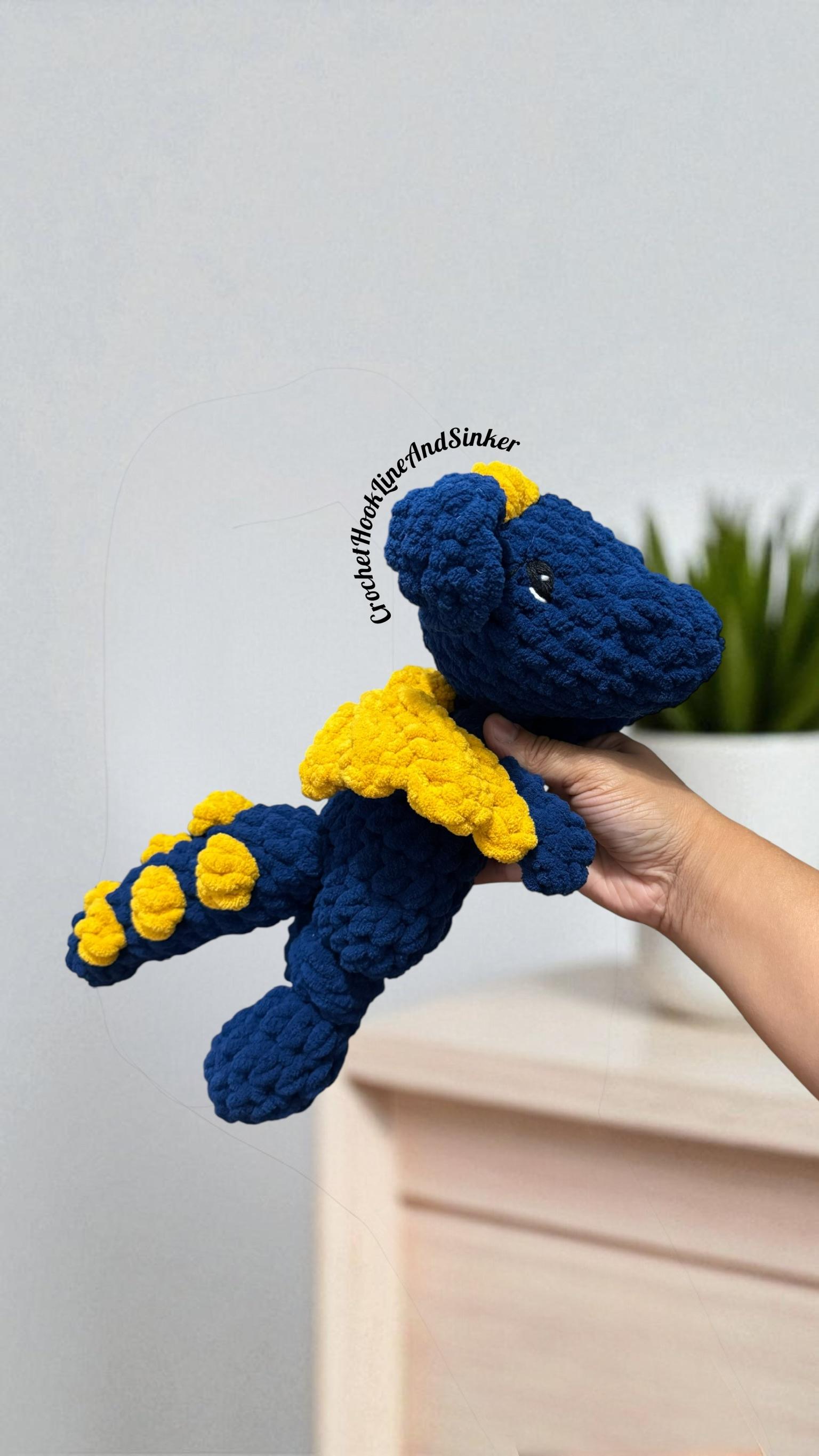 Dakota Dragon Snuggler Plush Toy - READY TO SHIP thumbnail 2