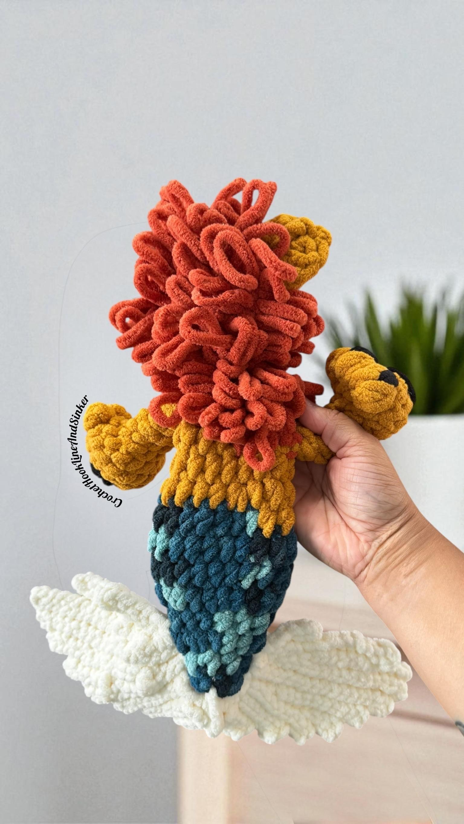 Leander the Merlion Snuggler Crochet Pattern thumbnail 7