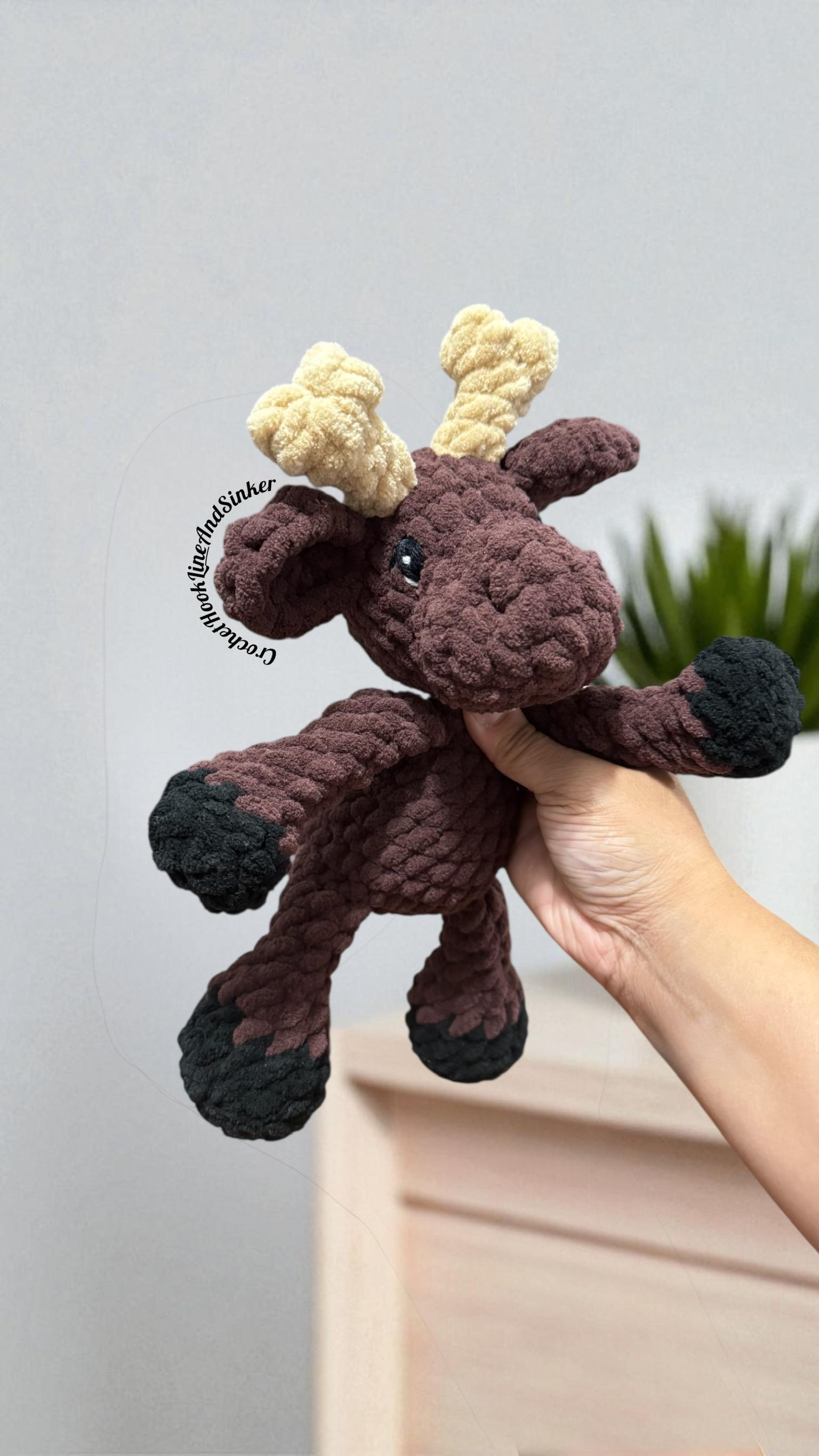 Moose Plush Toy - READY TO SHIP thumbnail 4