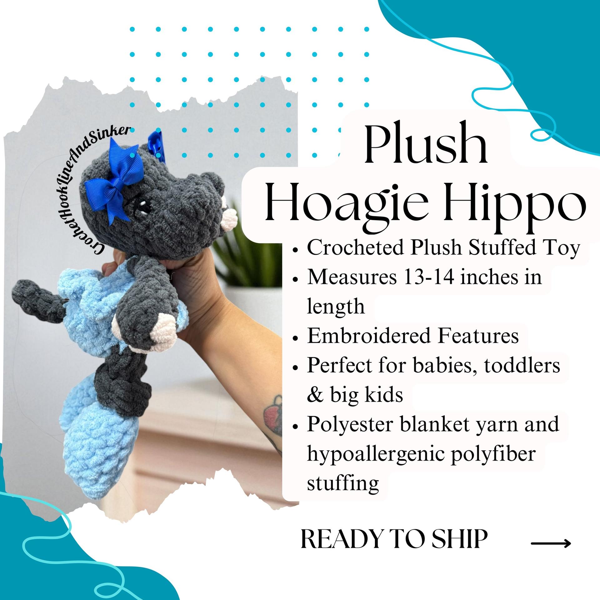 Hoagie Hippo Ballerina Plush Toy - MADE TO ORDER