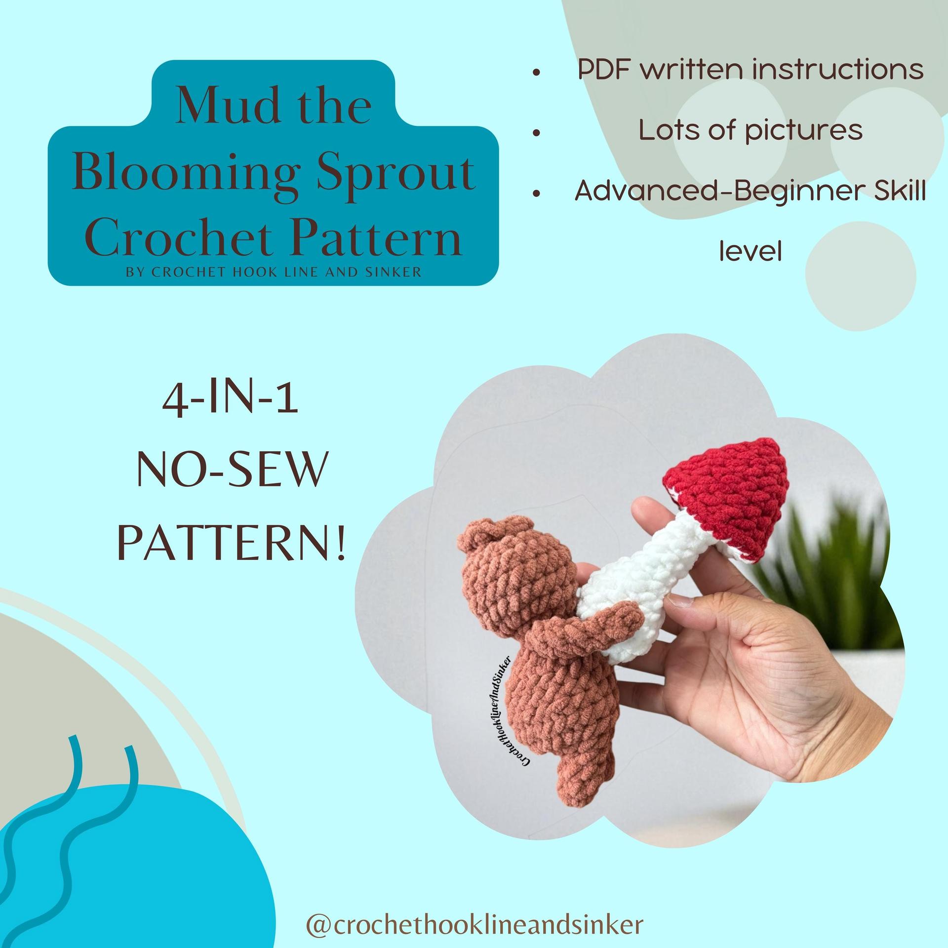 Mudd the Blooming Sprout Crochet Pattern