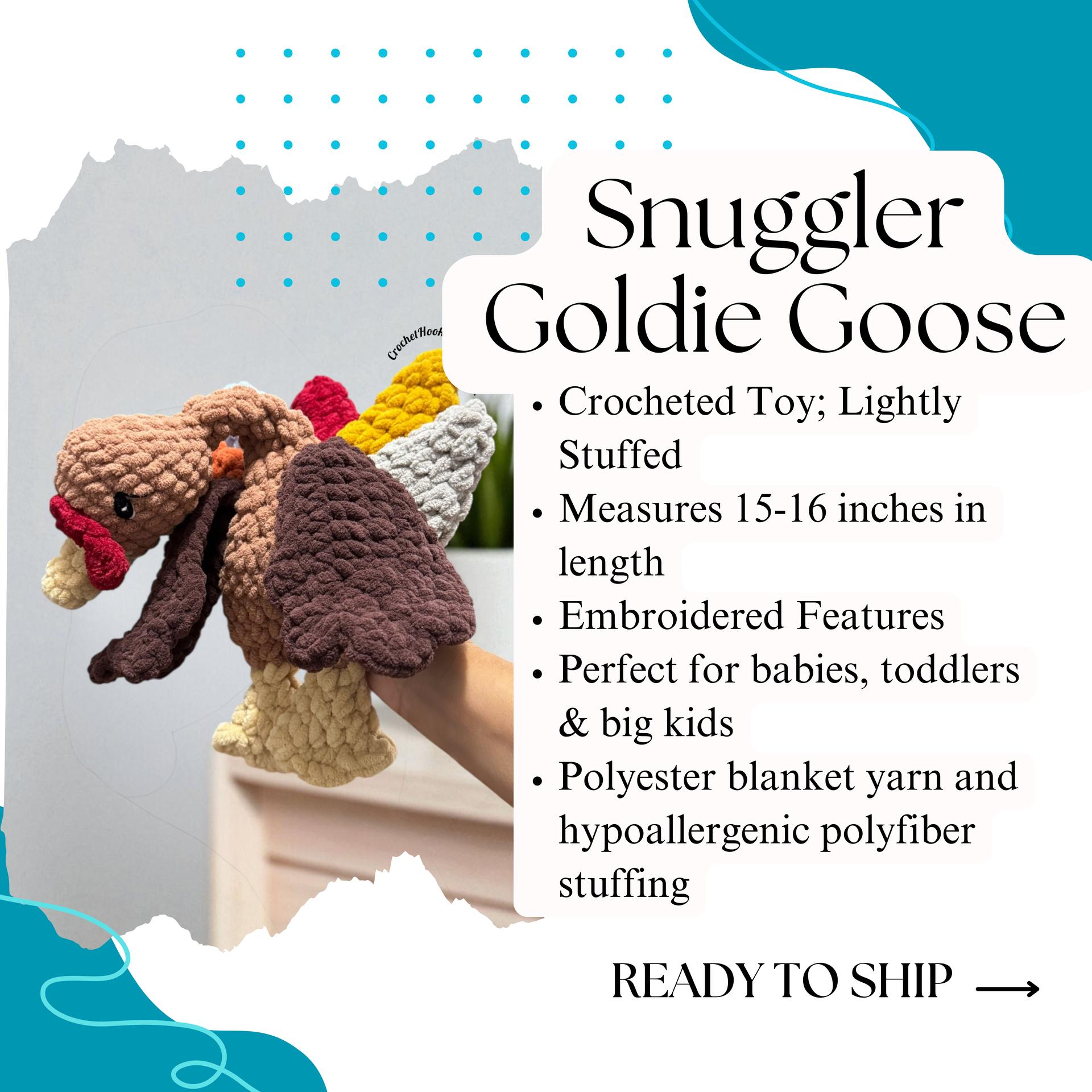Goldie Goose Snuggler Toy - READY TO SHIP