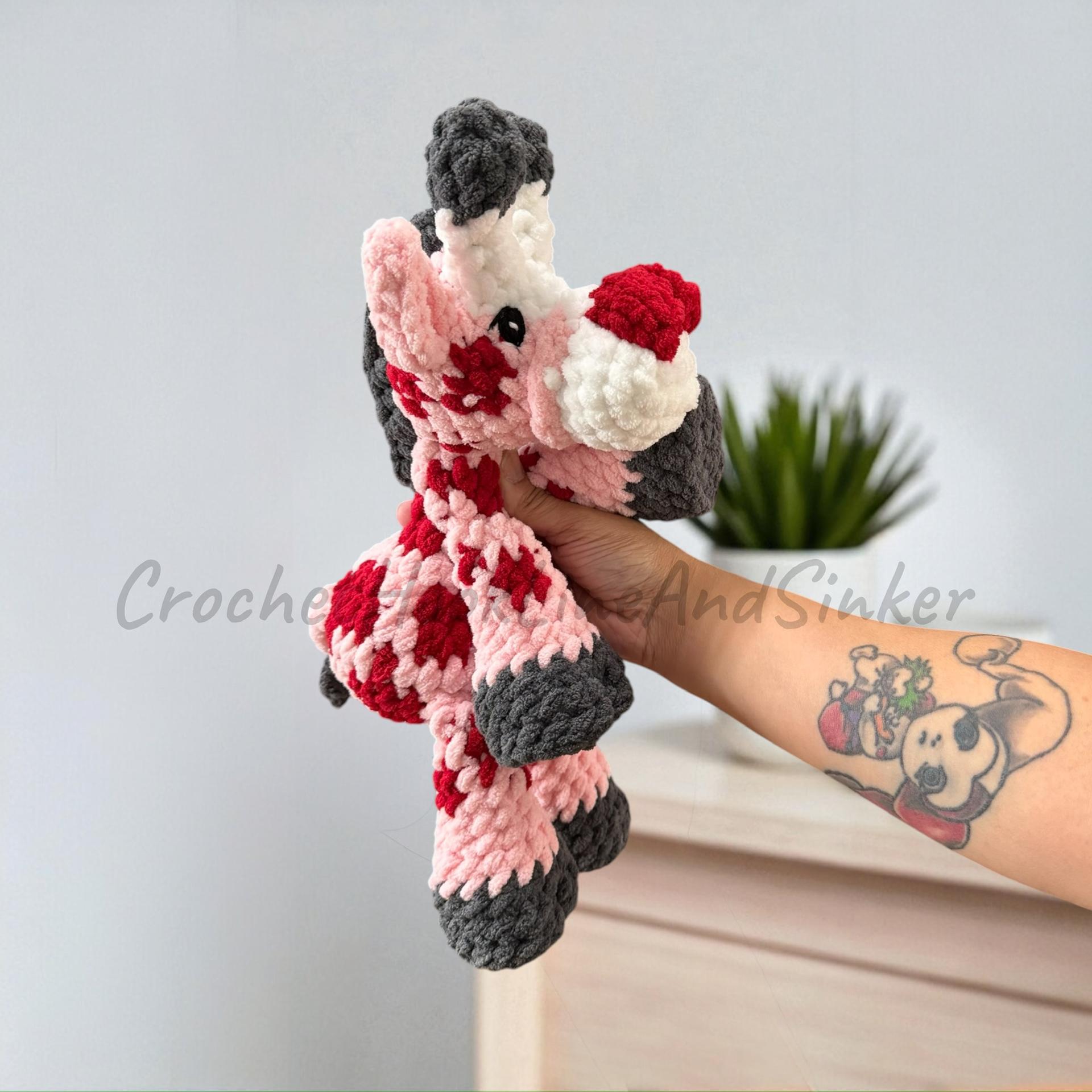Stretch Giraffe Snuggler Plush Toy - READY TO SHIP thumbnail 5