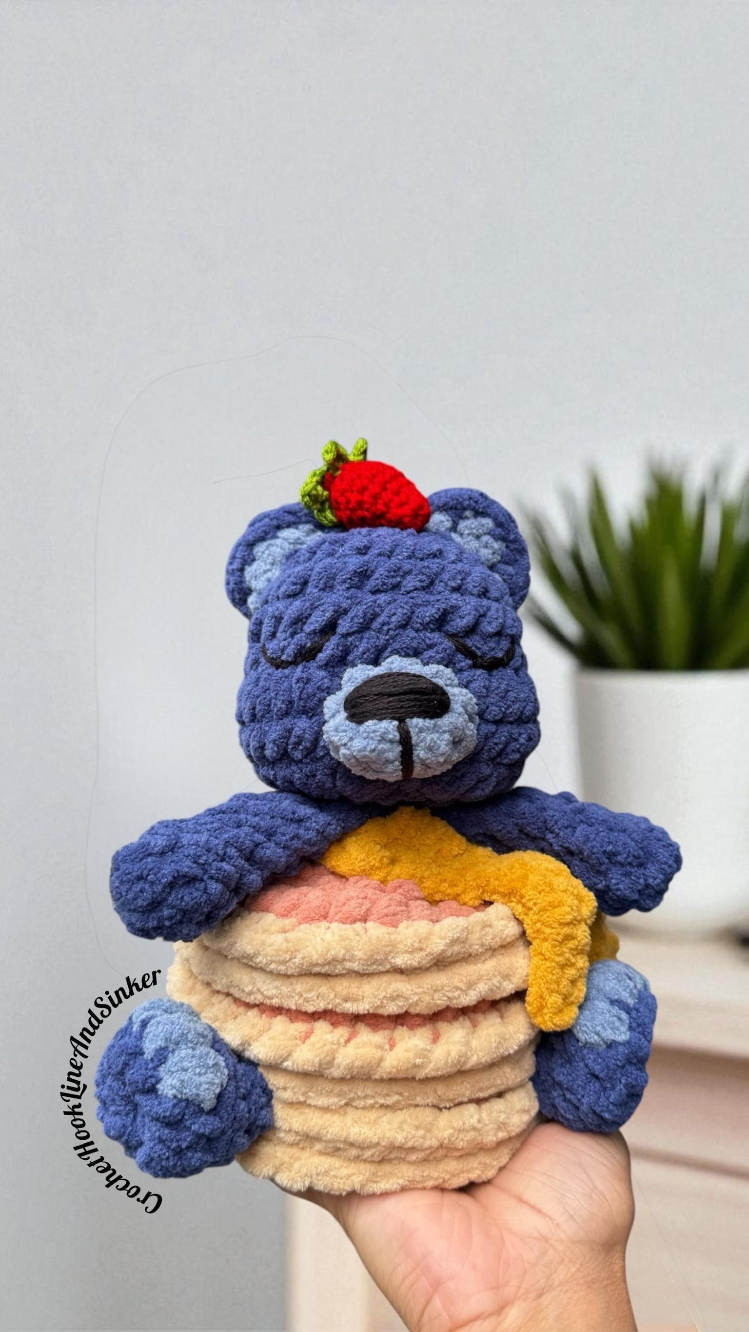 Stacks the Pancake Bear Plush Toy - READY TO SHIP thumbnail 2