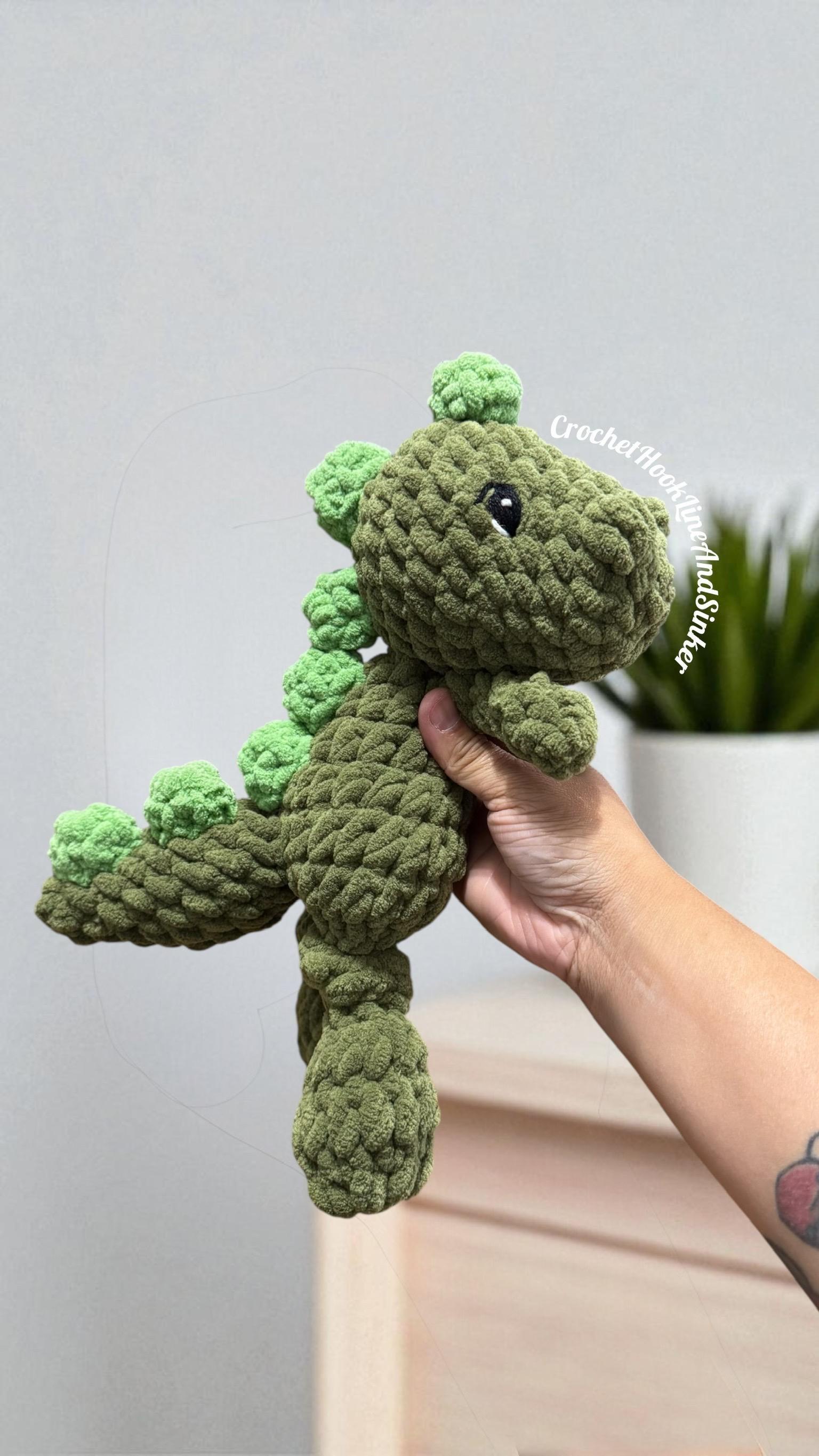 Dozer Dino Snuggler Plush Toy - READY TO SHIP thumbnail 2